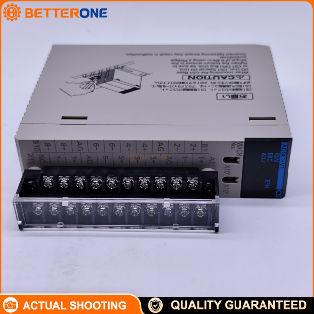 Omron CS1W-AD081-V1 CS1 Series Analog Input Unit, 8-channel voltage/current input (0–10V, ±10V, 4–20mA, etc.), 16-bit data, selectable 4,000/8,000 resolution, 1 ms/point (settable to 250 µs/point), with line disconnection detection
