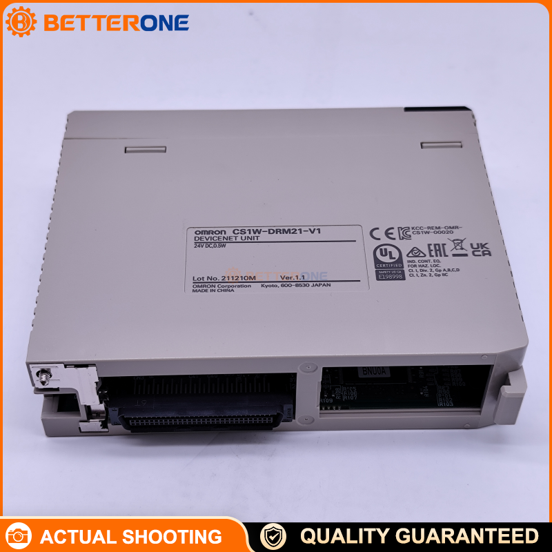 Omron CS1W-DRM21-V1 CS1 Series DeviceNet Unit, Master/Slave simultaneous, 125/250/500 kbps, up to 63 slaves, up to 32,000 points (2,000 words) per master, for CS1 rack PLC DeviceNet networking