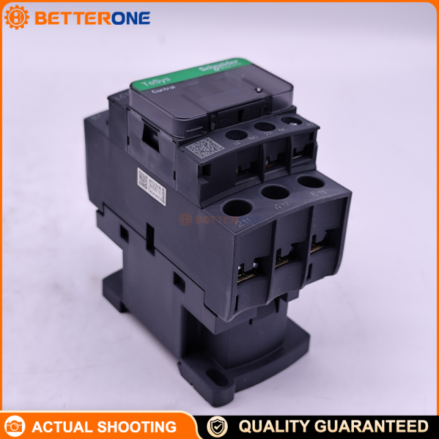 Schneider Electric LC1D25M7C TeSys Deca Contactor, 3P (3NO), AC-3/AC-3e 25A ≤440V, 220VAC 50/60Hz coil, built-in 1NO+1NC auxiliaries, screw terminals, DIN-rail/plate mounting, for motor starting control