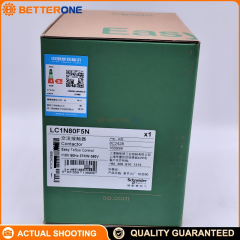 Schneider Electric LC1N80F5N Easy TeSys Control AC Contactor, 3P (3NO), AC-3 80A ≤440V, built-in 1NO+1NC auxiliaries, 110VAC 50Hz coil, for motor starting and control panels