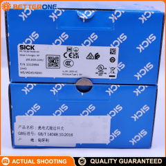 SICK 1010994 (WS/WE45-R250) W45 Through-beam Photoelectric Sensor, 0–350 m max range, infrared LED, relay output (change-over contacts), 20–250 VAC/DC supply, metal housing, IP67, terminal connection PG13.5
