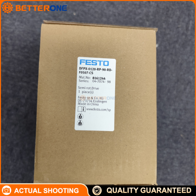 Festo 8161244 DFPX-0120-RP-90-RD-F0507-CS Quarter Turn Pneumatic Actuator, rack-and-pinion, double-acting, 90° rotary motion, for valve/damper control