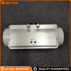 Festo 8161247 (DFPX-0480-RP-90-RD-F1012-CS) is a DFPX quarter-turn actuator: double-acting rack & pinion, 90° rotation, ISO 5211 F1012 mounting, NAMUR interface for automation accessories—ideal for valve automation.