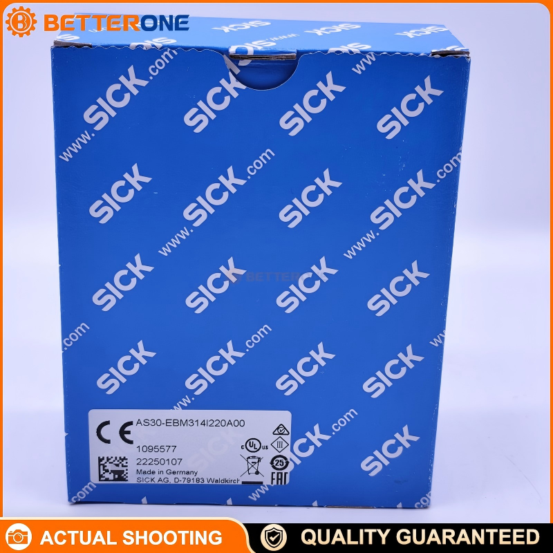 SICK AS30-EBM314I220A00 (1095577) AS30 Array Sensor, reflector mode, web guiding/positioning, edge & area teach-in, IO-Link, white LED, ≤25mm, push-pull PNP/NPN + 4–20mA, 18–30VDC, IP67, M12 5-pin