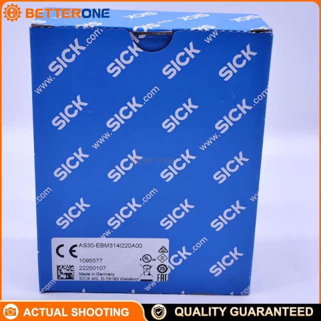 SICK AS30-EBM314I220A00 (1095577) AS30 Array Sensor, reflector mode, web guiding/positioning, edge & area teach-in, IO-Link, white LED, ≤25mm, push-pull PNP/NPN + 4–20mA, 18–30VDC, IP67, M12 5-pin