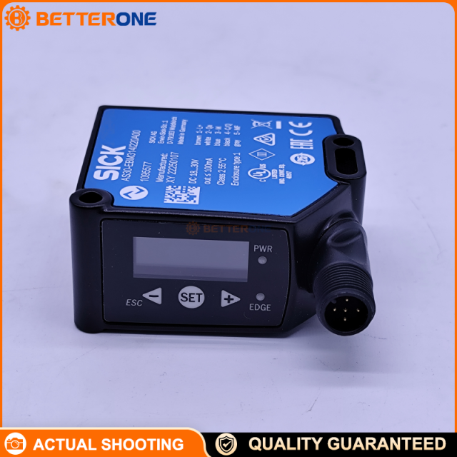 SICK AS30-EBM314I220A00 (1095577) AS30 Array Sensor, reflector mode, web guiding/positioning, edge & area teach-in, IO-Link, white LED, ≤25mm, push-pull PNP/NPN + 4–20mA, 18–30VDC, IP67, M12 5-pin
