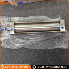 CRDNGS-100-320-PPV-A-S6 is a Festo ISO 15552 stainless steel double-acting cylinder (100 mm bore, 320 mm stroke) with PPV adjustable cushioning, A for proximity sensing, S6 seals for 0–120°C, and G1/2 ports—ideal for harsh/corrosive environments.