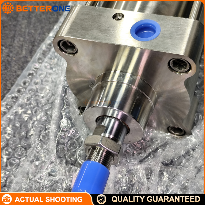 CRDNGS-100-320-PPV-A-S6 is a Festo ISO 15552 stainless steel double-acting cylinder (100 mm bore, 320 mm stroke) with PPV adjustable cushioning, A for proximity sensing, S6 seals for 0–120°C, and G1/2 ports—ideal for harsh/corrosive environments.