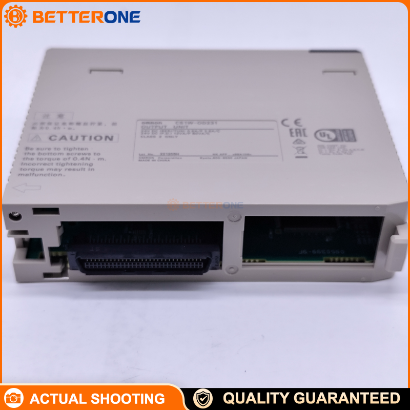 Omron CS1W-OD231 CS1 Series 32-Point Transistor Output Unit, NPN Sinking, 12–24VDC, 0.5A/point, High-Density 40-pin Connector, for CS1 Rack PLC Digital Output Expansion