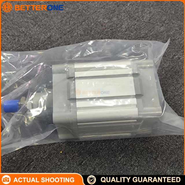 Festo DNC-100-40-PPV-A (163466) ISO 15552 Cylinder, double-acting, 100 mm bore, 40 mm stroke, PPV adjustable pneumatic cushioning both ends, sensor-ready for proximity switch, G1/2 ports, 0.6–12 bar, -20 to +80°C.