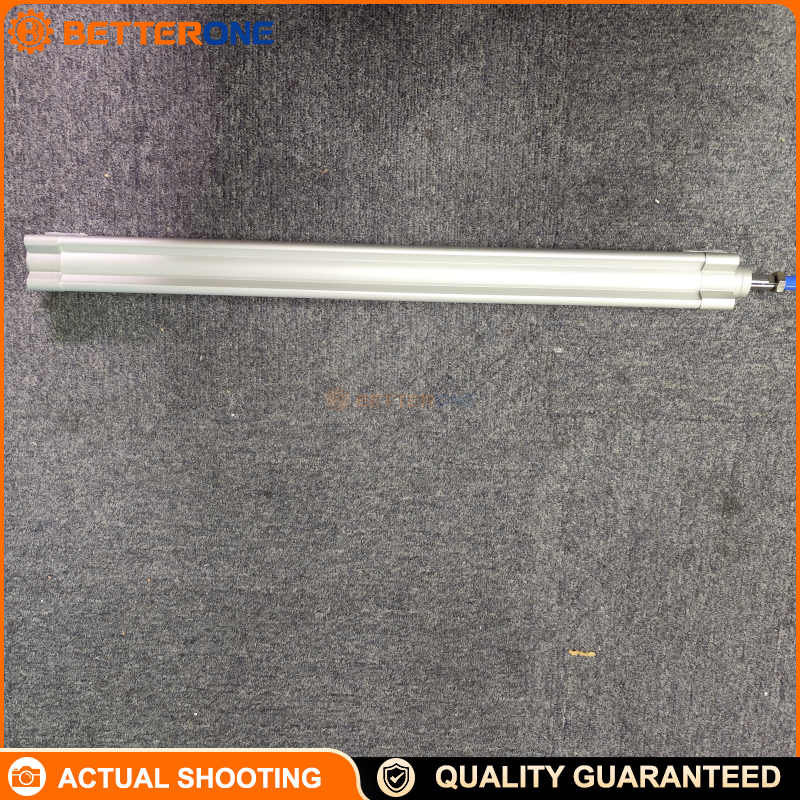 Festo DSBC-32-480-PPVA-N3 ISO 15552 cylinder, double-acting, 32 mm bore, 480 mm stroke, PPV adjustable pneumatic cushioning both ends, proximity switch sensing, G1/8 ports, M10×1.25 male rod thread, 0.6–12 bar, -20…80°C.