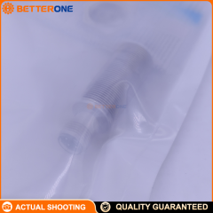 Omron E2A-S18KS08-M1-B1 Inductive Proximity Sensor, Stainless Steel Short Body, M18 Flush (Shielded), 8mm Sensing Distance, DC 3-Wire PNP NO, M12 Connector, IP67/IP69K