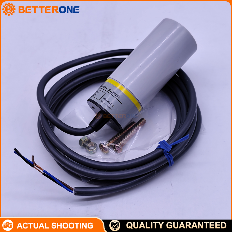 Omron E2K-C25MF1 Capacitive Proximity Sensor, Cylindrical φ34 Unshielded, 25mm sensing (adjustable 3–25mm), DC 3-wire PNP NO, 2m pre-wired cable, 10–40VDC, IP66