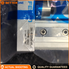 Festo DGC-18-1375-KF-PPV-A Rodless Linear Drive (DGC), 18 mm piston dia., 1375 mm stroke, KF recirculating ball bearing guide, PPV adjustable pneumatic cushioning both ends, proximity switch position sensing