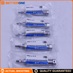 SMC CD85F16-25-B ISO 6432 round body cylinder, double-acting single rod, Ø16 × 25 mm, built-in magnet, auto switch band type, rubber cushion, M5 ports, M6 rod thread, max 1.0 MPa.
