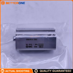 SMC CDQ2A16-25DZ CQ2-Z compact cylinder, double-acting single rod, Ø16mm bore / 25mm stroke, built-in magnet (auto-switch ready), flexible switch mounting grooves, M5×0.8 ports, max operating pressure 1.0 MPa—ideal