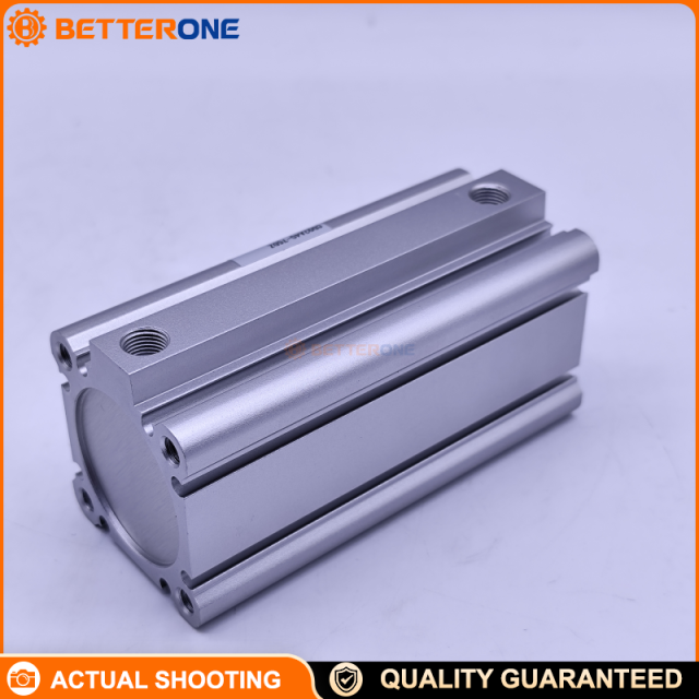 SMC CDQ2A40-75DZ CQ2-Z Compact Cylinder, double-acting single rod, 40mm bore × 75mm stroke, built-in magnet (auto-switch ready), 4-surface switch mounting, Rc port thread for 32–100 bores (Rc1/4 typical for 40mm)—for clamping/pushing/positioning.