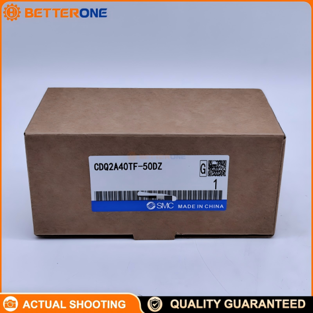 SMC CDQ2A40TF-50DZ CQ2-Z compact cylinder, Ø40mm bore × 50mm stroke, double-acting single rod, built-in magnet, auto-switch grooves, G1/8 ports, 0.05–1.0MPa (proof 1.5MPa).