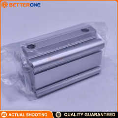 SMC CDQ2A40TF-50DZ CQ2-Z compact cylinder, Ø40mm bore × 50mm stroke, double-acting single rod, built-in magnet, auto-switch grooves, G1/8 ports, 0.05–1.0MPa (proof 1.5MPa).