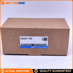 SMC CDQ2A50-75DZ CQ2-Z compact cylinder, 50mm bore × 75mm stroke, double-acting single rod, built-in magnet (auto-switch capable), switch grooves on 4 surfaces, Rc1/4 ports, for clamping/pushing/positioning automation.