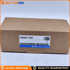 SMC CDQ2B40-75DZ CQ2-Z compact cylinder, Ø40×75, double-acting single rod, through-hole mount (B), built-in magnet for auto switch, Z switch grooves on 4 surfaces, Rc1/8 ports, M14×1.5 female rod end, 0.05–1.0MPa (proof 1.5MPa).