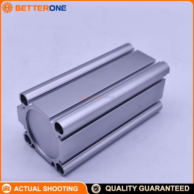 SMC CDQ2B40-75DZ CQ2-Z compact cylinder, Ø40×75, double-acting single rod, through-hole mount (B), built-in magnet for auto switch, Z switch grooves on 4 surfaces, Rc1/8 ports, M14×1.5 female rod end, 0.05–1.0MPa (proof 1.5MPa).