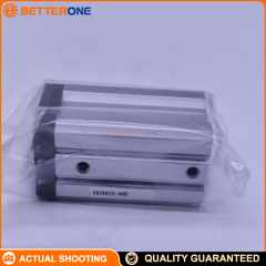 SMC CQ2KB20-40D Non-Rotating Rod Compact Cylinder, Double-Acting Single Rod, 20mm Bore × 40mm Stroke, Basic Through-Hole Mount, No Magnet, M5×0.8 ports, Max 1.0 MPa—for clamping/pushing/positioning automation.