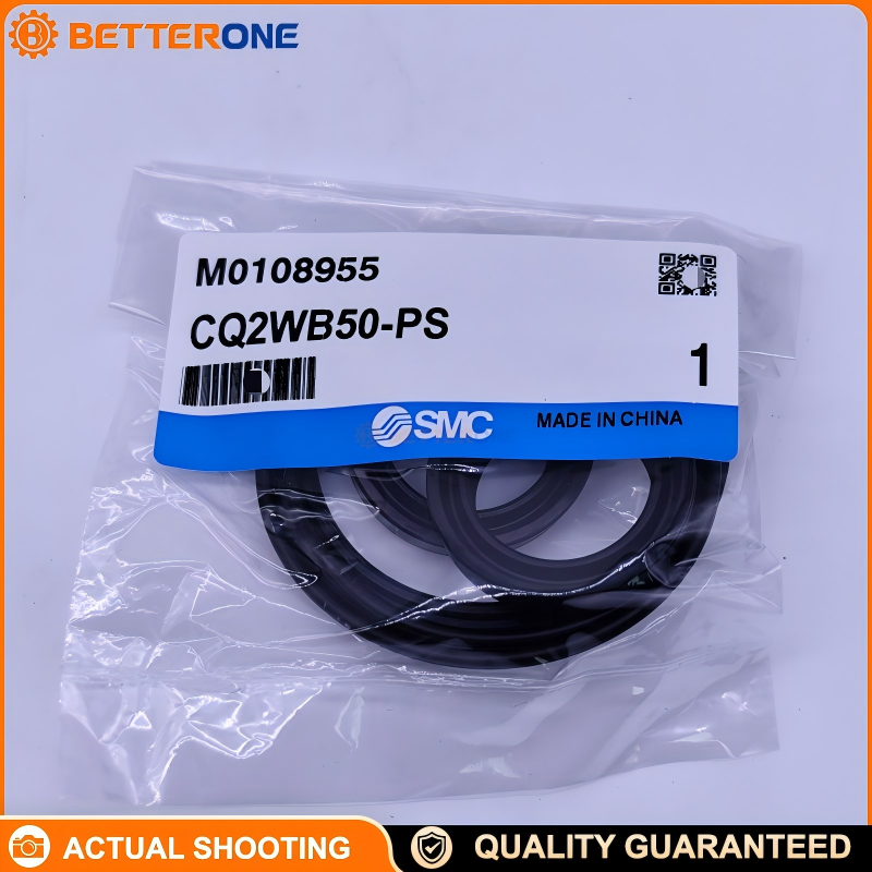 SMC CQ2WB50-PS CQ2 Compact Cylinder Seal Kit / Repair Kit, for 50 mm bore CQ2W double-rod (double end) cylinders—maintenance replacement set to restore sealing performance