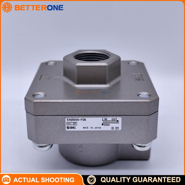 SMC EAQ5000-F06 Quick Exhaust Valve (AQ/EAQ series), G 3/4 (BSPP) female ports, max 10 bar (1.0 MPa), -5…60°C, built-in silencer; for local fast exhaust to reduce back pressure and speed up cylinder cycles.