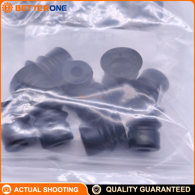 Festo ESV-20-BN (191054) Vacuum Suction Cup (no connector), Ø20mm, 1.5 bellows, NBR black, top connection, 6mm height compensator, 12.9N holding force @ -0.7 bar, -10…70°C.
