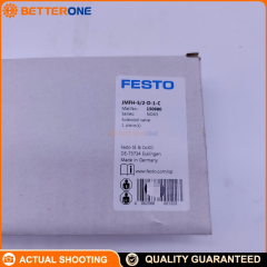 Festo JMFH-5/2-D-1-C (150980) 5/2 bistable solenoid valve, ISO 5599-1 sub-base size 1, G1/4 ports, 1200 l/min, 42 mm width, 2–10 bar, piston gate valve, manual overrides, solenoid coil ordered separately.