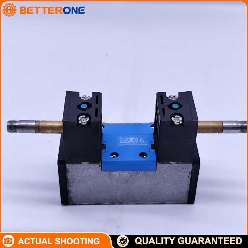 Festo JMFH-5/2-D-1-C (150980) 5/2 bistable solenoid valve, ISO 5599-1 sub-base size 1, G1/4 ports, 1200 l/min, 42 mm width, 2–10 bar, piston gate valve, manual overrides, solenoid coil ordered separately.