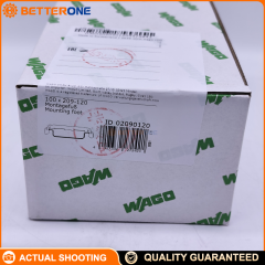 WAGO 209-120 DIN-35 Rail Mounting Foot (snap-on), 6.4 mm wide, gray. For terminal blocks/connectors with snap-in mounting feet; used to mount on DIN rail/relay modules.