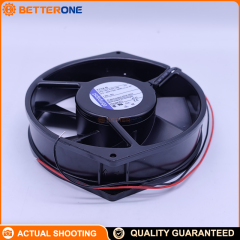ebm-papst 7114N 24VDC DC axial cooling fan, Ø150×38mm, ball bearing, ~212 CFM (~5.94 m³/min), 12W, ~2850 RPM, wire leads—ideal for control panels, power supplies, inverters and drives cooling