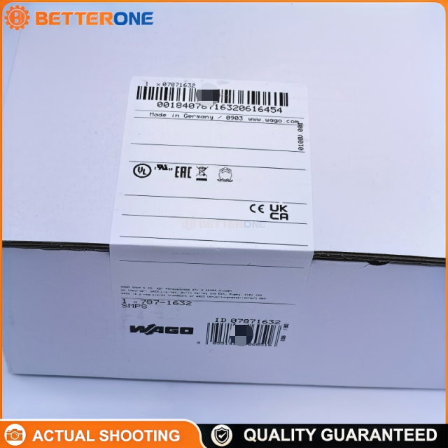 WAGO 787-1632 EPSITRON® CLASSIC DIN-rail Power Supply 24VDC 10A (240W) wide-range input AC 100–240V (85–264V) / DC 100–300V, active PFC, TopBoost, DC OK contact—for reliable control panel and automation power.
