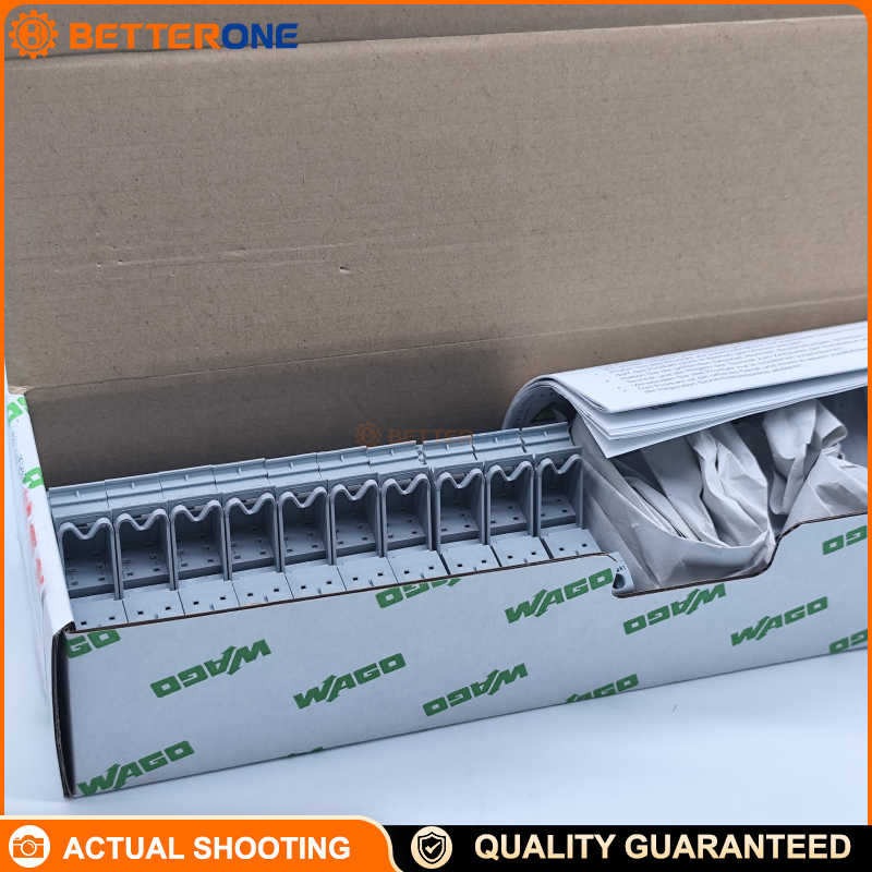 WAGO 788-102 Relay Socket (socket only), Series 788, DPDT (2 changeover contacts), for 15 mm basic relays, DIN-35 rail mount, Push-in CAGE CLAMP® wiring, rated 300 V, 8 A continuous current, gray.