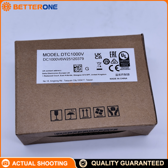 Delta DTC1000V Process & Temperature Controller (DT series), 24VDC supply, DIN-rail/chassis mount, supports TC/RTD plus 0–10V, 0/4–20mA, 0–50mV analog inputs, RS-485 Modbus, ON/OFF & PID control, voltage (external SSR) output