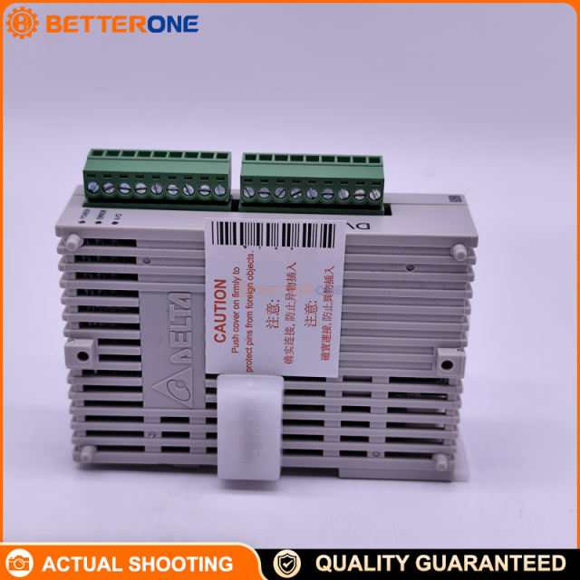 Delta DVP04AD-S2 DVP-S Series 4-Channel Analog Input Module (4AI), supports ±10V / ±20mA, differential input, 14-bit resolution, 24VDC supply, built-in RS-485, DIN-rail mount—ideal for DVP PLC analog acquisition & process control.