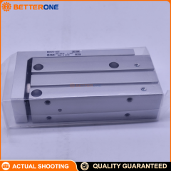 SMC MXH20-60Z Compact Slide Table, 20mm bore, 60mm stroke, double-acting, high-rigidity linear guide, M5×0.8 ports, auto-switch capable (Z / built-in magnet), rubber bumpers both ends.