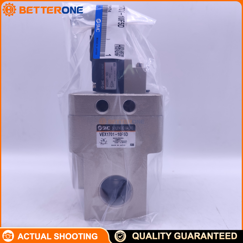 SMC VEX1701-10F5D (commonly listed as VEX1701-10F5DZ) VEX1*0 power valve / large-capacity exhausting regulator, max 1.0 MPa, set pressure 0.05–0.9 MPa, 3-port large relief (relief port same size as connection port)