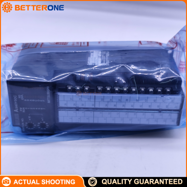 Mitsubishi AX40Y50C MELSEC-A Mixed Digital I/O Module 16 Inputs 16 Outputs 12/24VDC PLC Module