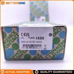 Phoenix Contact EMG45-DIO8E-1N5408 (2949389) diode block, 8 individually wired channels, 1N5408 diodes, 250VAC max operating voltage, 1000V peak reverse voltage per channel, DIN-rail mounting, screw connection—ideal for signal decoupling