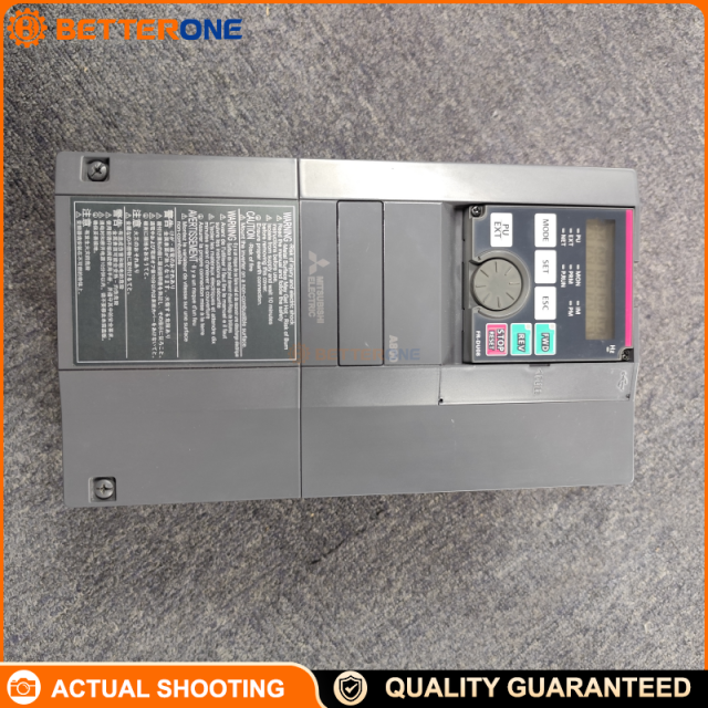 Mitsubishi Electric FR-A840-2.2K-1 FREQROL FR-A800 High-Performance Inverter, 2.2kW, 3-phase 400V class input / 3-phase 380–500V output, rated output current 6A, built for industrial communication and precise motor control