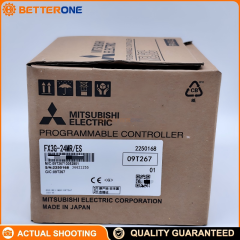 Mitsubishi Electric FX3G-24MR/ES MELSEC-F FX3G PLC CPU, 24 I/O (14DI+10 relay DO), 100–240VAC power supply, 24VDC sink/source inputs, 32K steps program memory, with expansion capability and high-speed counting/positioning functions