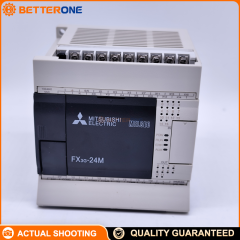 Mitsubishi Electric FX3G-24MR/ES MELSEC-F FX3G PLC CPU, 24 I/O (14DI+10 relay DO), 100–240VAC power supply, 24VDC sink/source inputs, 32K steps program memory, with expansion capability and high-speed counting/positioning functions