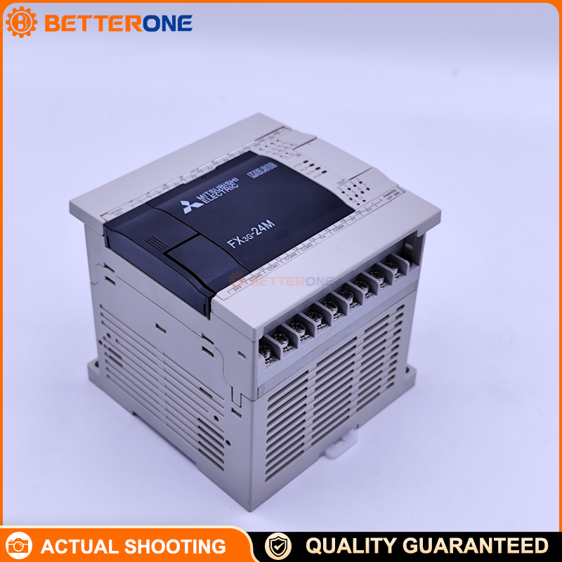 Mitsubishi Electric FX3G-24MR/ES MELSEC-F FX3G PLC CPU, 24 I/O (14DI+10 relay DO), 100–240VAC power supply, 24VDC sink/source inputs, 32K steps program memory, with expansion capability and high-speed counting/positioning functions