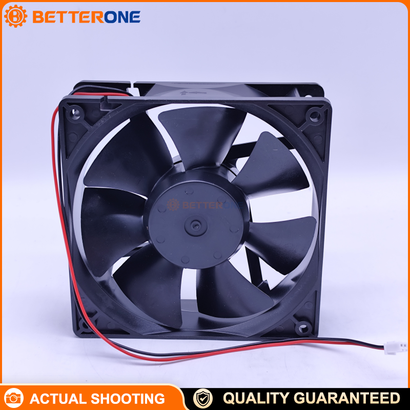 NMB Technologies 4712KL-05W-B40-P00 DC Axial Fan 119x119x32mm 24VDC Ball Bearing Cooling Fan with 111.9 CFM Airflow, 3100 RPM, 82 Pa Static Pressure, Wire Leads, Industrial Thermal Management Fan for Control Cabinets and Equipment Cooling