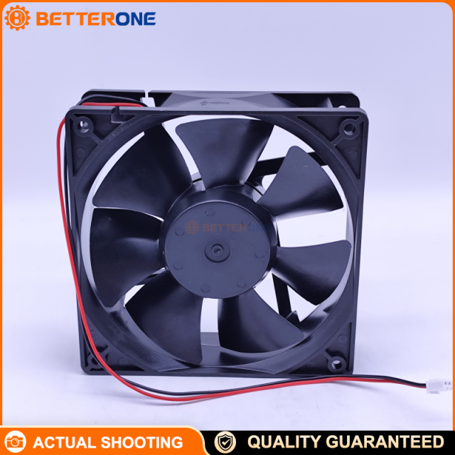 NMB Technologies 4712KL-05W-B40-P00 DC Axial Fan 119x119x32mm 24VDC Ball Bearing Cooling Fan with 111.9 CFM Airflow, 3100 RPM, 82 Pa Static Pressure, Wire Leads, Industrial Thermal Management Fan for Control Cabinets and Equipment Cooling
