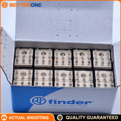 Finder 55.33.8.230 Series 55 General Purpose Plug-In Relay, 3PDT 10A 230V AC Coil for 94 Series Sockets, Industrial Electromechanical Relay for DIN Rail Panel Mount Control Cabinets, Automation Interfaces and Machine Control