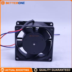 Ebm-papst 8314NH DC Axial Compact Fan 80x80x32mm 24VDC Ball Bearing Cooling Fan with 5300 RPM Speed, 80 m3/h Airflow, 42 dB(A) Noise, Wire Leads, Industrial Thermal Management Fan for Control Cabinets, Electronics and Automation Equipment